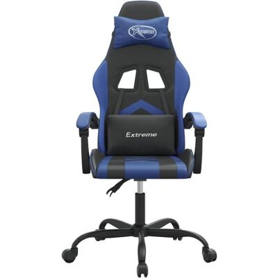 Vidaxl Blau Schwarz Gaming Stuhl - Verstellbar & Drehbar - 110kg Max Vidaxl Blau Schwarz Gaming Stuhl - Verstellbar & Drehbar - 110kg Max