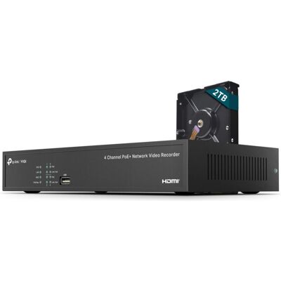 TP-Link 4 Channel PoE NVR 2TB HDD (Netzwerk Videorecorder (NVR)), Netzwerkkamera Zubehör TP-Link 4 Channel PoE NVR 2TB HDD (Netzwerk Videorecorder (NVR)), Netzwerkkamera Zubehör