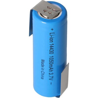 AccuCell Li-ion Akku 14430 mit Lötfahnen Z-Form 1050mAh 3,6V - 3,7V Lithium-Ionen-Zelle ohne Schutzelektronik (1 Stk., Akku), Akku Ladegerät AccuCell Li-ion Akku 14430 mit Lötfahnen Z-Form 1050mAh 3,6V - 3,7V Lithium-Ionen-Zelle ohne Schutzelektronik (1 Stk., Akku), Akku Ladegerät