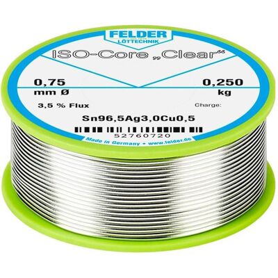 Felder Lottechnik Clear SAC305, 0.25 kg, 0.75 mm (Lötspulenkit), Lötgerät Zubehör, Transparent Felder Lottechnik Clear SAC305, 0.25 kg, 0.75 mm (Lötspulenkit), Lötgerät Zubehör, Transparent