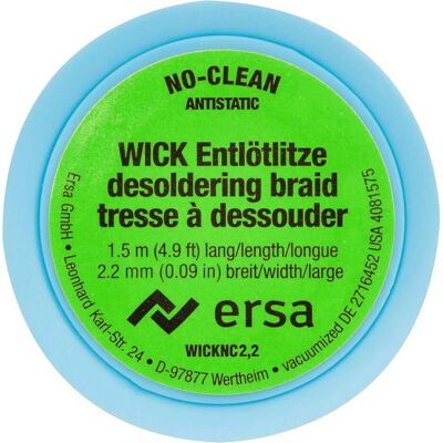 Ersa Entlötlitze - 1,50 m, 2,20 mm - Entlötlitze Ersa Entlötlitze - 1,50 m, 2,20 mm - Entlötlitze