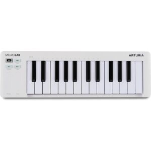 Arturia MicroLab Mk3 White (Keyboard), MIDI Controller, Weiss Arturia MicroLab Mk3 White (Keyboard), MIDI Controller, Weiss