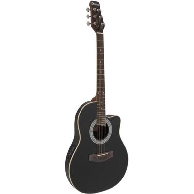 Dimavery RB-300 Roundback (Akustik Gitarre, Ahorn, Fichte, Walnuss), Gitarre, Schwarz Dimavery RB-300 Roundback (Akustik Gitarre, Ahorn, Fichte, Walnuss), Gitarre, Schwarz