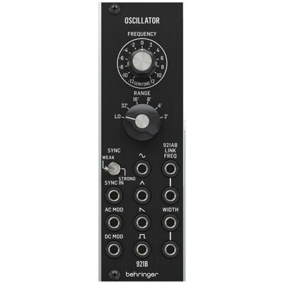 Behringer 921B OSZILLATOR Moduł syntezatora modularnego, Synthesizer, Schwarz Behringer 921B OSZILLATOR Moduł syntezatora modularnego, Synthesizer, Schwarz