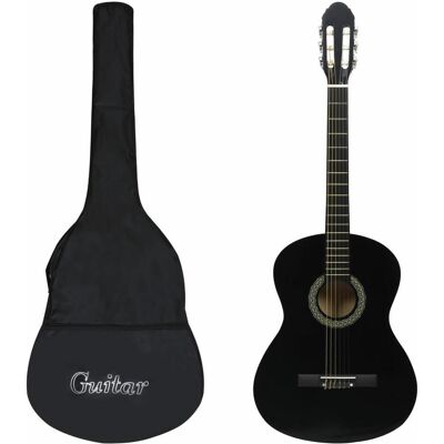 vidaXL Haconon (Hartplastik, Lindenholz, Nylon, Textilgewebe), Gitarre, Schwarz vidaXL Haconon (Hartplastik, Lindenholz, Nylon, Textilgewebe), Gitarre, Schwarz