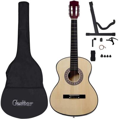vidaXL Genevieve (Hartplastik, Lindenholz, Nylon), Gitarre, Braun vidaXL Genevieve (Hartplastik, Lindenholz, Nylon), Gitarre, Braun
