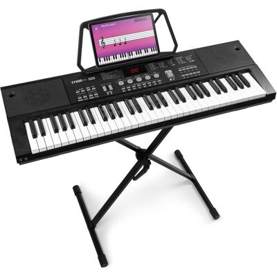 Max KB15 Keyboard set voor beginners met keyboardstandaard - Ideaal voor beginners - (61 Tasten), Keyboard, Schwarz Max KB15 Keyboard set voor beginners met keyboardstandaard - Ideaal voor beginners - (61 Tasten), Keyboard, Schwarz
