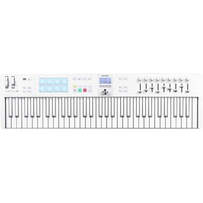 Arturia KeyLab Essential 61 mk3 (Keyboard), MIDI Controller, Weiss Arturia KeyLab Essential 61 mk3 (Keyboard), MIDI Controller, Weiss
