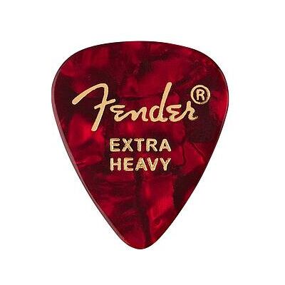 Fender 351 Picks, XHeavy, Red Moto 12, Plektrum, Rot Fender 351 Picks, XHeavy, Red Moto 12, Plektrum, Rot