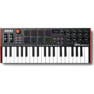 Akai MPK Mini Plus (Keyboard), MIDI Controller, Weiss, Schwarz, Rot Akai MPK Mini Plus (Keyboard), MIDI Controller, Weiss, Schwarz, Rot