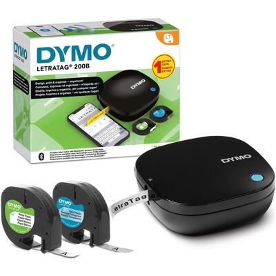 Dymo LetraTag 200B, Beschriftungsgerät, Schwarz Dymo LetraTag 200B, Beschriftungsgerät, Schwarz