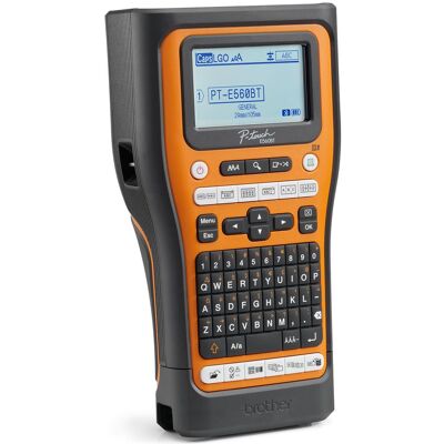 Brother PT-E560BTVP, Beschriftungsgerät, Orange, Schwarz Brother PT-E560BTVP, Beschriftungsgerät, Orange, Schwarz
