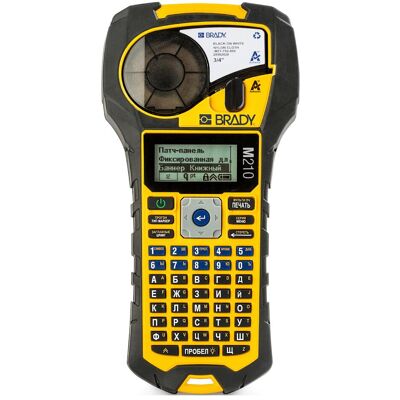 Brady M210-RUSS Etikettendrucker, Kartonverpackung, mobiles Beschriftungsgerät, Endlos- und Etiket, Beschriftungsgerät Brady M210-RUSS Etikettendrucker, Kartonverpackung, mobiles Beschriftungsgerät, Endlos- und Etiket, Beschriftungsgerät