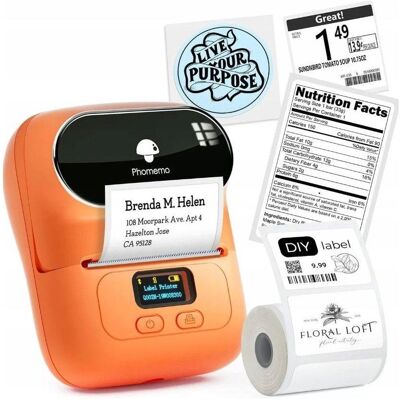 Phomemo M110 Pomarańczowy, Beschriftungsgerät, Orange Phomemo M110 Pomarańczowy, Beschriftungsgerät, Orange