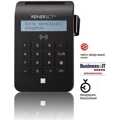 ReinerSCT REINER SCT cyberJack RFID komfort USB-C (USB 2.0, USB-C), Speicherkartenlesegerät, Schwarz ReinerSCT REINER SCT cyberJack RFID komfort USB-C (USB 2.0, USB-C), Speicherkartenlesegerät, Schwarz