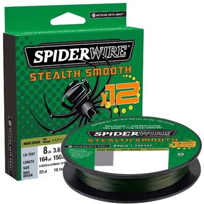 Spiderwire Stealth Smooth 12 Moss Green Schnur - Angelschnur Spiderwire Stealth Smooth 12 Moss Green Schnur - Angelschnur