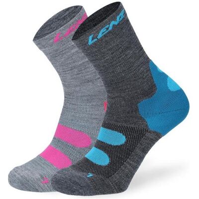 Lenz, Unisex, Sportsocken, Outdoor 1.0 (35 - 38), Mehrfarbig, Pink, Grau Lenz, Unisex, Sportsocken, Outdoor 1.0 (35 - 38), Mehrfarbig, Pink, Grau