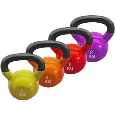 Sport-Thieme, Kettlebell, (4 x 10 kg, 4 x 4 kg) Sport-Thieme, Kettlebell, (4 x 10 kg, 4 x 4 kg)