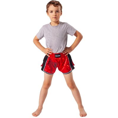 KWON - Thai-Boxshorts - Rot - 116 cm - 100% Polyester KWON - Thai-Boxshorts - Rot - 116 cm - 100% Polyester