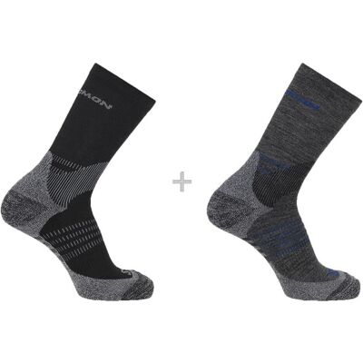 Salomon, Unisex, Sportsocken, X Ultra Access Crew (42 - 44), Grau, Mehrfarbig, Schwarz Salomon, Unisex, Sportsocken, X Ultra Access Crew (42 - 44), Grau, Mehrfarbig, Schwarz