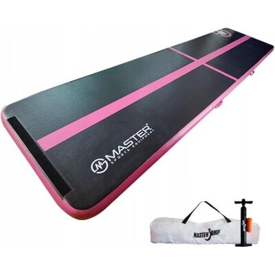 Airtrack Master - 400x100x10 cm - Schwarz - Pink - Airtrack mat Airtrack Master - 400x100x10 cm - Schwarz - Pink - Airtrack mat