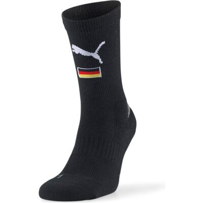 Puma Unisex, Sportsocken, Team Indoor SMU Germany Sock (47, 49), Schwarz Puma Unisex, Sportsocken, Team Indoor SMU Germany Sock (47, 49), Schwarz