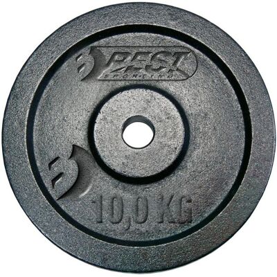 BEST SPORTING 10kg Gusseisen Gewichtsscheibe - Gewichtsscheibe BEST SPORTING 10kg Gusseisen Gewichtsscheibe - Gewichtsscheibe