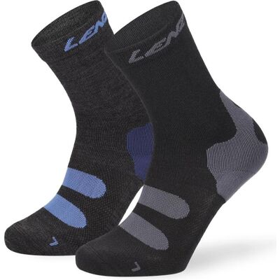 Lenz, Unisex, Sportsocken, Outdoor 1.0 (35 - 38), Blau, Schwarz, Grau Lenz, Unisex, Sportsocken, Outdoor 1.0 (35 - 38), Blau, Schwarz, Grau