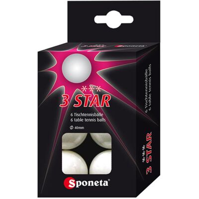 Sponeta, Tischtennisball, (6 Stk.) Sponeta, Tischtennisball, (6 Stk.)
