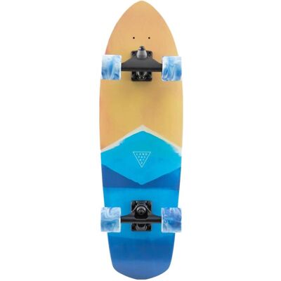 Landyachtz Surfskate 9" x 29.6" Wasserfarben Blau - Skateboard Landyachtz Surfskate 9" x 29.6" Wasserfarben Blau - Skateboard