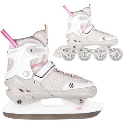 NILS Extreme - NH18188A - sivo-ružové - M(34-38) - Inline skates NILS Extreme - NH18188A - sivo-ružové - M(34-38) - Inline skates