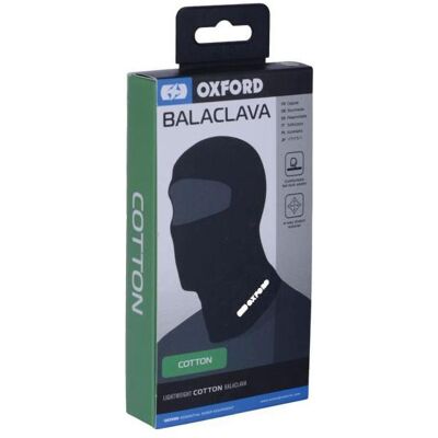 Oxford, Unisex, Sturmhaube + Halsschlauch, Balaclava Cotton Blk, Schwarz, One Size Oxford, Unisex, Sturmhaube + Halsschlauch, Balaclava Cotton Blk, Schwarz, One Size