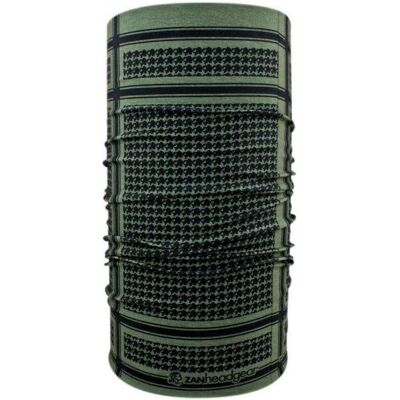 ZAN Headgear, Unisex, Sturmhaube + Halsschlauch, motley tube houndsth, Grün, Schwarz, One Size ZAN Headgear, Unisex, Sturmhaube + Halsschlauch, motley tube houndsth, Grün, Schwarz, One Size