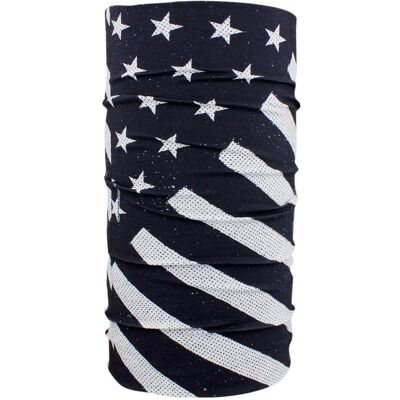 ZAN Headgear, Sturmhaube + Halsschlauch, motley tube flag, Schwarz, One Size ZAN Headgear, Sturmhaube + Halsschlauch, motley tube flag, Schwarz, One Size