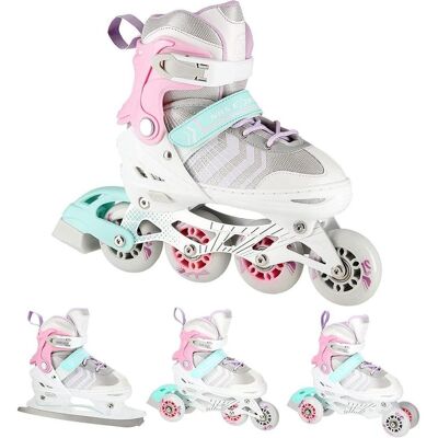 Nils Extreme NH18192 4-in-1 Rollschuhe mit austauschbarem Kufen - Skate, Inline, Eis, Bahn Nils Extreme NH18192 4-in-1 Rollschuhe mit austauschbarem Kufen - Skate, Inline, Eis, Bahn