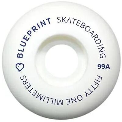 Blueprint Mini Heart 54mm Weiß 99A - Skateboardrollen Blueprint Mini Heart 54mm Weiß 99A - Skateboardrollen