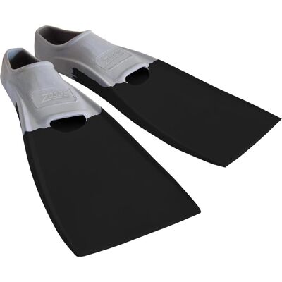 Zoggs Blade Rubber Long Schwimmflossen - Grau / Schwarz - Schwimmflossen Zoggs Blade Rubber Long Schwimmflossen - Grau / Schwarz - Schwimmflossen
