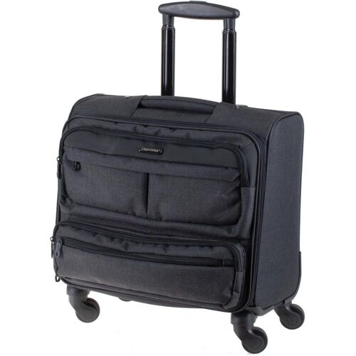 Lightpak, Koffer, Business Laptop Overnight Trolley RONNEY Business Laptop Overnight RONNEY anthrazit anthracite, Grau, (39 l)