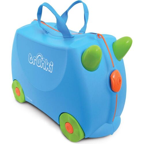 Trunki, Koffer, Kinderkoffer Ride-on, Blau, Grün, (18 l)
