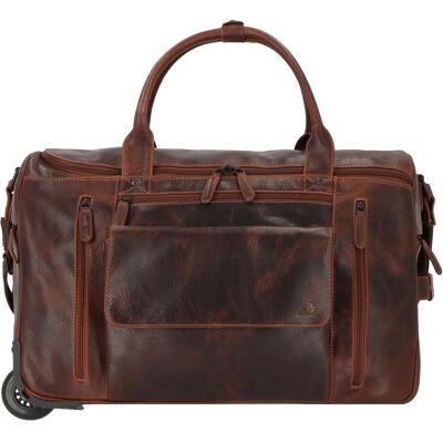 Greenburry, Unisex, Tasche, Rugged 2 Rollen Reisetasche Leder 53 cm, Braun, (41 l) Greenburry, Unisex, Tasche, Rugged 2 Rollen Reisetasche Leder 53 cm, Braun, (41 l)