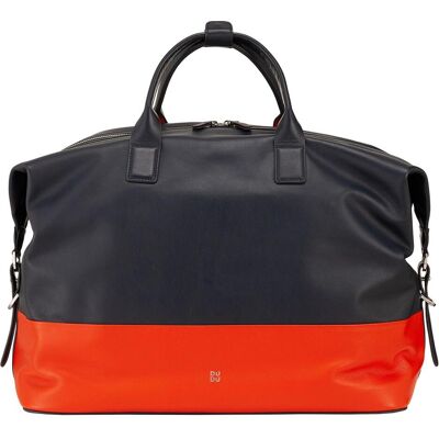 Dudu, Tasche, Miami Weekender Reisetasche Leder 43 cm, Blau, (25 l) Dudu, Tasche, Miami Weekender Reisetasche Leder 43 cm, Blau, (25 l)