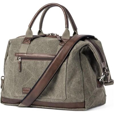 Think!, Unisex, Tasche, Tank - Retrospective Weekender - Reistas - Vakantie - Reizen, Grau, (29 l) Think!, Unisex, Tasche, Tank - Retrospective Weekender - Reistas - Vakantie - Reizen, Grau, (29 l)