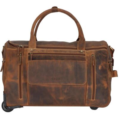 Greenburry, Unisex, Tasche, Reisetasche mit Rollen Vintage Traveller 1736, Braun, (46 l) Greenburry, Unisex, Tasche, Reisetasche mit Rollen Vintage Traveller 1736, Braun, (46 l)