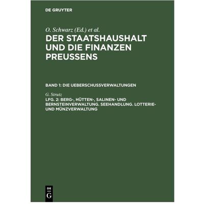 De Gruyter Strutz:Berg-, Hütten-, Salinen- und Ber (G. Strutz, Deutsch), Sonstige Literatur De Gruyter Strutz:Berg-, Hütten-, Salinen- und Ber (G. Strutz, Deutsch), Sonstige Literatur