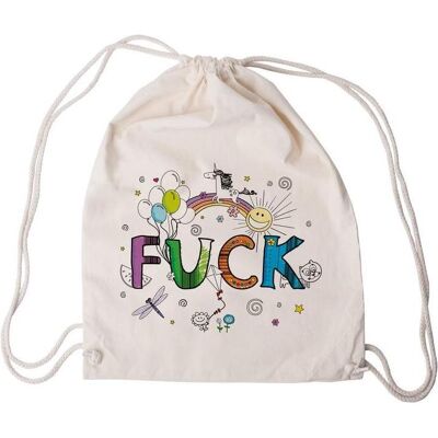 Riva, Unisex, Tasche, FUCK - Turnbeutel, Mehrfarbig Riva, Unisex, Tasche, FUCK - Turnbeutel, Mehrfarbig