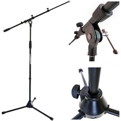 keepdrum MS106 Mikrofonständer mit Popschutz, Mikrofonständer, Schwarz keepdrum MS106 Mikrofonständer mit Popschutz, Mikrofonständer, Schwarz