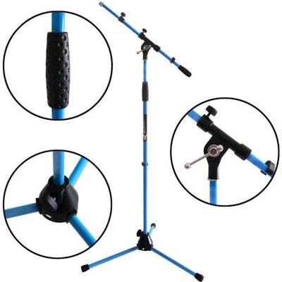 keepdrum MS106 BL Blau Mikrofonständer, Mikrofonständer, Blau keepdrum MS106 BL Blau Mikrofonständer, Mikrofonständer, Blau