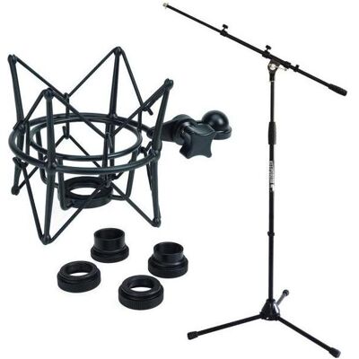 keepdrum Mikrofonständer MS106 mit Mikrofonspinne Schwarz, Mikrofonständer, Schwarz keepdrum Mikrofonständer MS106 mit Mikrofonspinne Schwarz, Mikrofonständer, Schwarz