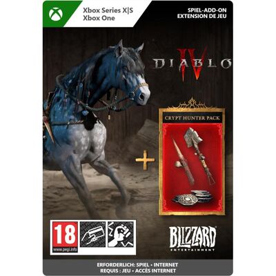 Microsoft Xbox Diablo IV Crypt Hunter Pack Download Code (Xbox One S, Xbox One X, Xbox Series S, Xbox Series X) zum Sofortdownload Microsoft Xbox Diablo IV Crypt Hunter Pack Download Code (Xbox One S, Xbox One X, Xbox Series S, Xbox Series X) zum Sofortdownload