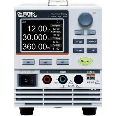 GW Instek SPS-1230A (EU Type) Labornetzgerät, einstellbar 0 - 12 V/DC 0 - 30 A, Labornetzgerät GW Instek SPS-1230A (EU Type) Labornetzgerät, einstellbar 0 - 12 V/DC 0 - 30 A, Labornetzgerät